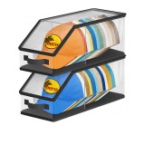 2PCS Stackable Hat Storage for Baseball Caps, Black
